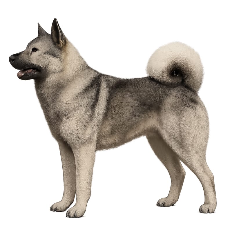 Chien D'elan Norvegien Gris